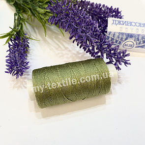 Швейна Нитка джинсова 10 шт Оливковий