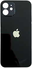 Задня кришка iPhone 12 чорна з великими отворами під вікна камер OEM — чудовий