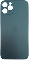Задняя крышка iPhone 12 Pro синяя Pacific Blue с большими отверстиями под окна камер оригинал