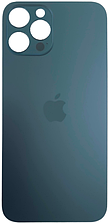 Задня кришка iPhone 12 Pro Max синя Pacific Blue з великими отворами під віконця камер оригінал
