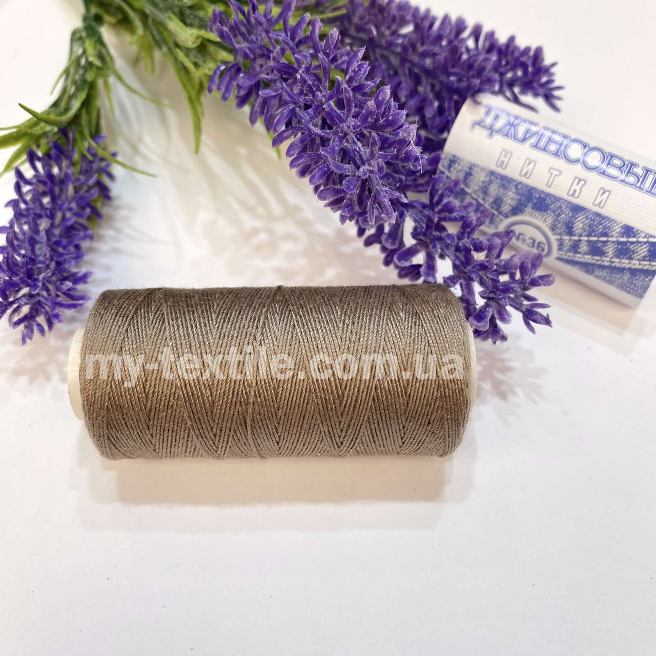 Швейна Нитка джинсова 10 шт Кава з молоком, фото 1