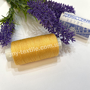 Нитка швейна джинсова 10 шт Жовтий яскравий