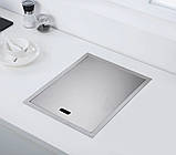 Прихована кухонна мийка Platinum Handmade 4050 з дозатором та змішувачем, фото 4