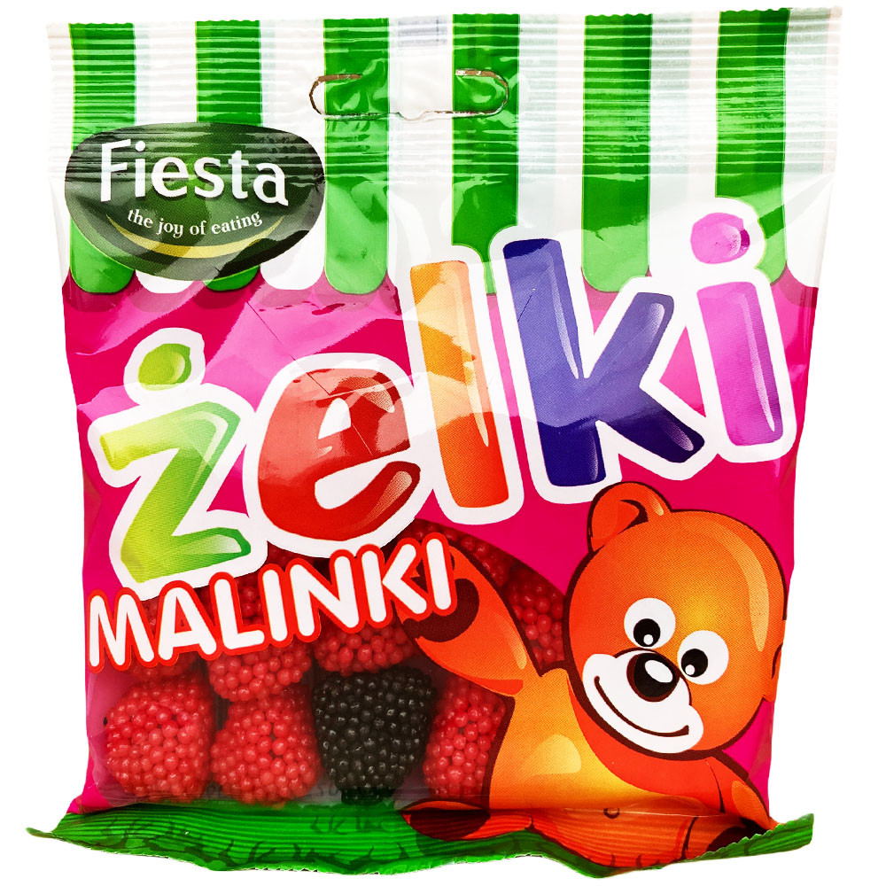 Жувальні цукерки малинки Fiesta Malinki - 80 грам