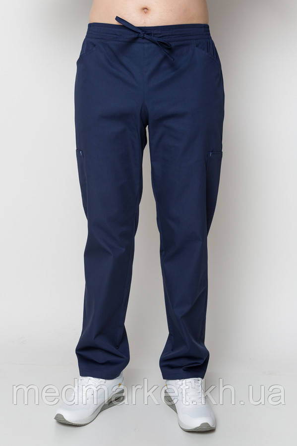 Брюки медичні чоловічі Практик ELIT COTTON Темно-сині
