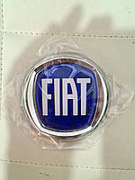 Эмблема значок на капот, багажник Fiat Doblo Albea,Punto,Palio, Фиат Добло 95 мм синий