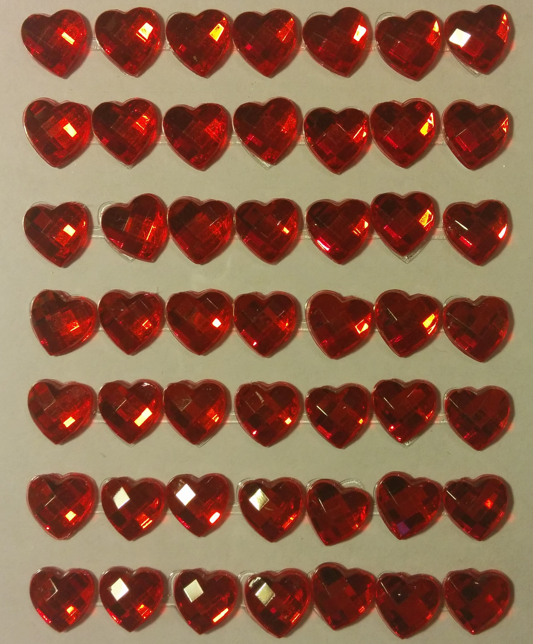 Клейовий камінь Серце (1 см,48 шт.) 13М147-8R, фото 1