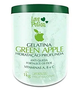 Ботекс для волос LOVE POTION Gelatina Green Apple - Коллагеновый восполнитель 1000 мл