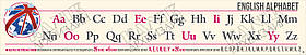 Стенд "ENGLISCH ALPHABET. Англійський алфавіт" в кабінет АНГЛІЙСЬКОЇ МОВИ