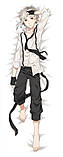 Дакімакура 150х50 см  Дазай і Ацуси Бродячі Пси Bungo Stray Dogs Nakajima Atsushi Dazai Osamu  подушка, фото 5