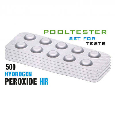 Таблетки Peroxid HR, тест на перекис водню в межах 0 — 50 мг/л, для фотометра PoolLab (500 таблеток)