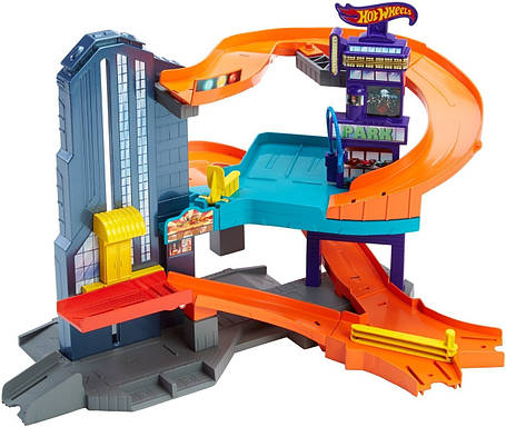 Трек Хот Вілс Спидтрополис Місто швидкості Hot Wheels Speedtropolis Playset, фото 2