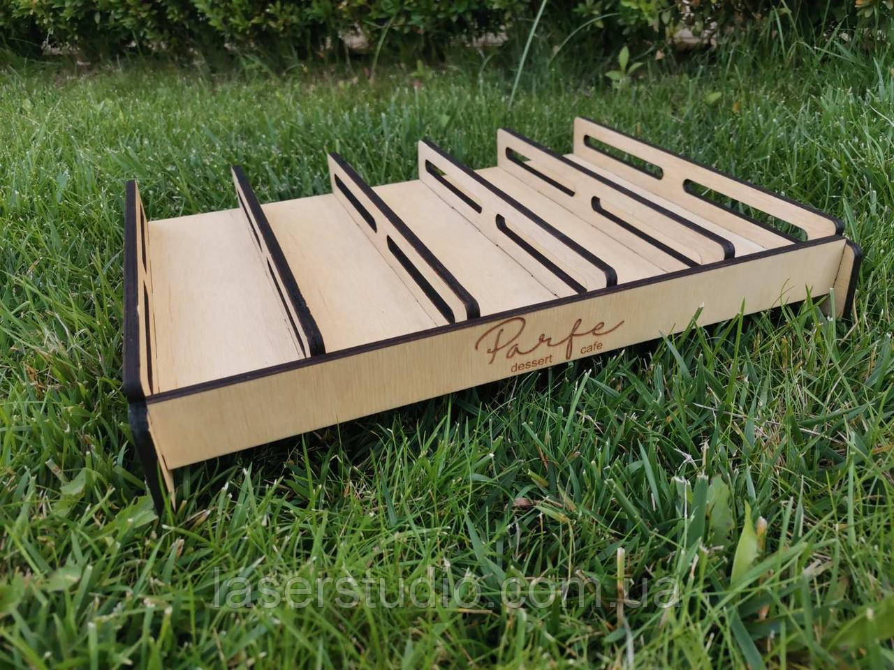 Підставка під макаруни на 5 комірок, Підставка для макаронс з логотипом, фото 1