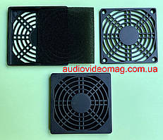 Решітка захисна для вентиляторів (кулерів) 120х120 мм, пластикова, з фільтром