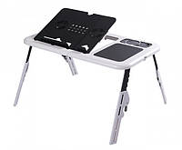 Столик для ноутбука охлаждающая подставка 2 Кулера E-Table LD09! наилучший