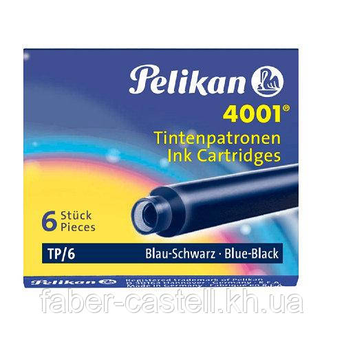 Картриджі чорнильні Pelikan 4001 TP/6 Blue-Black 6 штук, короткі, колір синьо-чорний, 301184