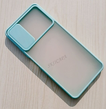Чохол бампер soft-touch зі шторкою для камери Xiaomi Redmi Note 10 4G Колір Бірюзовий, фото 2