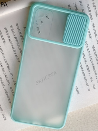 Чохол бампер soft-touch зі шторкою для камери Xiaomi Redmi Note 10 4G Колір Бірюзовий