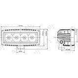 LED фара AURORA ALO-L-4-E13T - Панорамний світло IP69K, фото 5