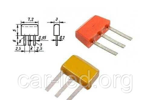 КТ361І транзистор PNP (100 мА 35 В) (h21е: 250) 0,15W, фото 1