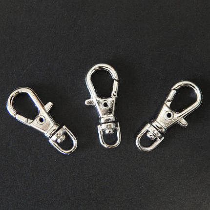 Карабін під ланцюг, для сумок, брелоків, ключів 2,3 см, фото 1