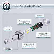Світлодіодні автомобільні лампи Led h1 з цоколем BF, фото 5