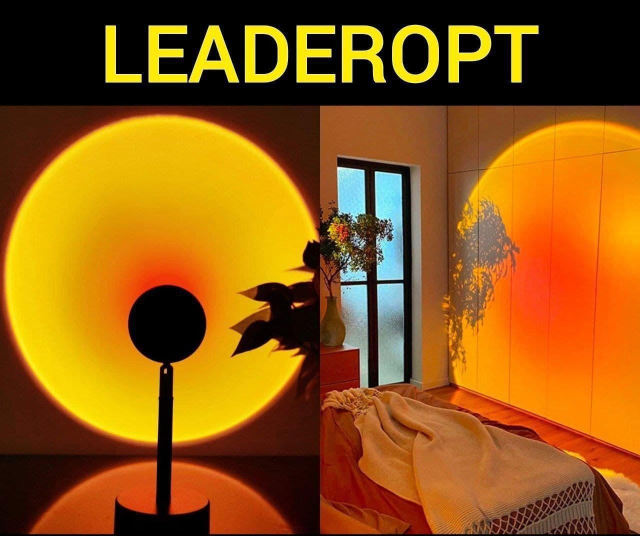 Металевий проєкційний світильник заходу та світанку SUNSET LAMP RGB з пультом ОПТ