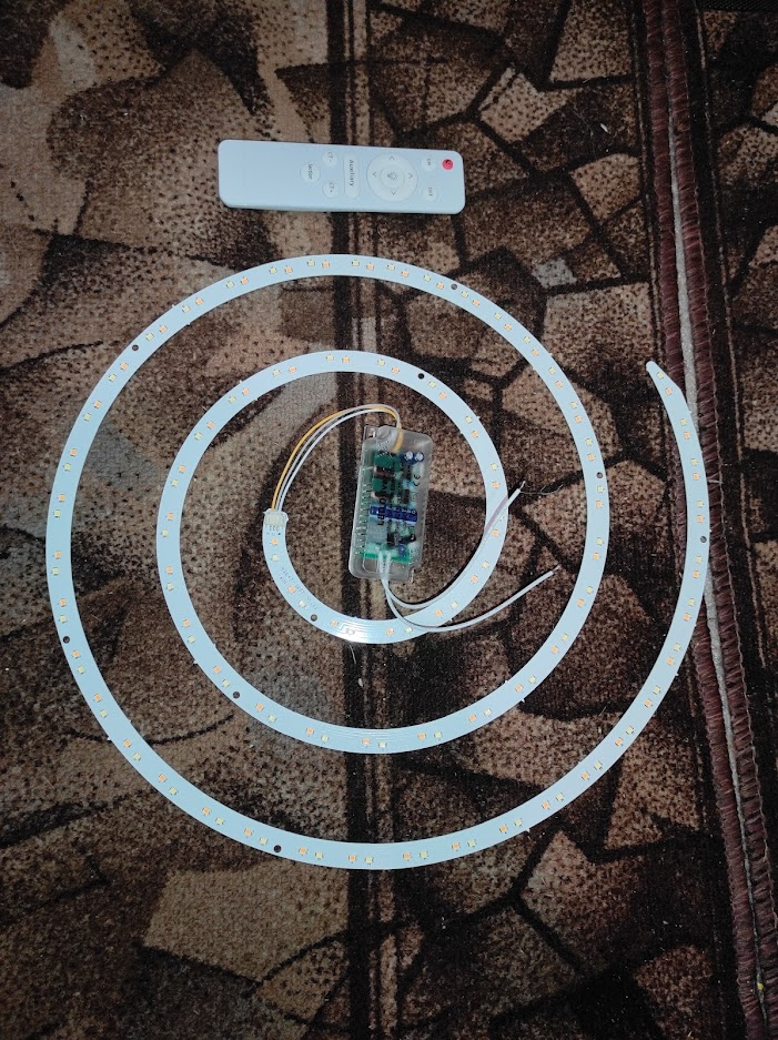 Ремкомплект Светодиод 2х36w + драйвер + пульт / Светодиод Д397 мм. для светильника, фото 1