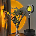 Металевий проєкційний світильник заходу та світанку SUNSET LAMP RGB з пультом ОПТ, фото 5