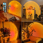 Металевий проєкційний світильник заходу та світанку SUNSET LAMP RGB з пультом ОПТ, фото 8