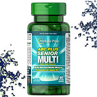Вітаміни 50+ Puritan's Pride ABC Senior Plus Multi 50+ Без заліза 60 таблеток