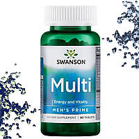 Вітаміни для чоловіків Swanson Multi men's Prime Energy and Vitality 90 таблеток
