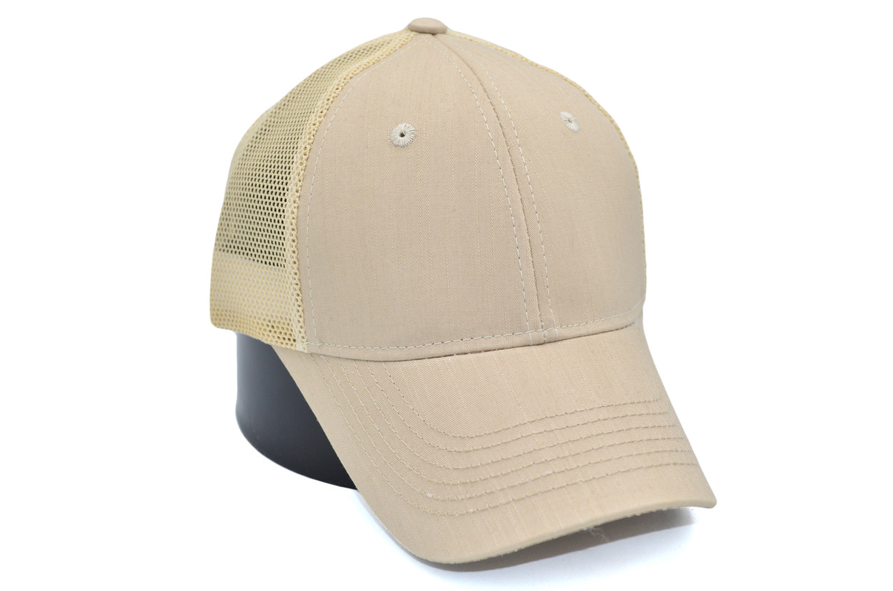 Бейсболка Atrics однотонна сітка 55-61 см Світло-бежева (0919-543)