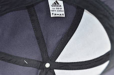 Бейсболка Art cap Adidas 55-59 см темно-сіра (0919-558), фото 2