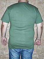 Батальная футболка хаки олива , хлопок100% плотность160 , хаки олива большая унисекс футболка 3XL-4XL
