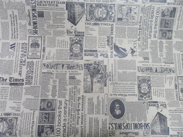 Папір флористичний Газета Times біла (1)