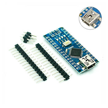 Arduino Nano V 3.0 (Мікроконтролер нано) роз'єм Mini USB