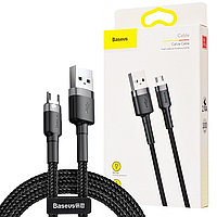 Кабель Baseus Cafule microUSB 2.4A 1m black (CAMKLF-BG1)