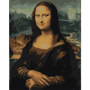 Картина по цифрам на полотні Мона Ліза BrushMe 40 х 50 см (BS241)