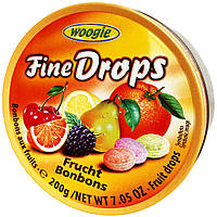Льодяники зі смаком фруктів Fine Drops Woogie - 200 грам