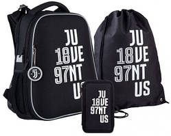Шкільний набір ранець + пенал + сумка Kite FC Juventus SET_JV21-531M