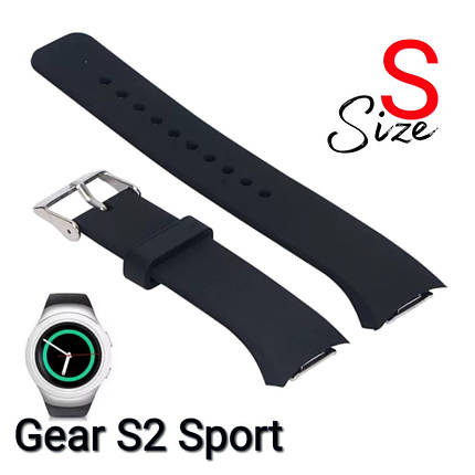 Ремінець S для Samsung Gear S2 Sport Black, фото 1