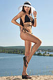 Гламурний жіночий купальник на зав'язках 42-48 розміри різні кольори, фото 4