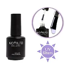 Komilfo No Wipe UV Top – топ для гель-лаку без липкого шару з УФ-фільтрами, 15 мл