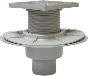 Трап каналізаційний вертикальний фланцевий нержавіючий Ø50 х 150 мм REDI (сухий затвор) EAS45AI
