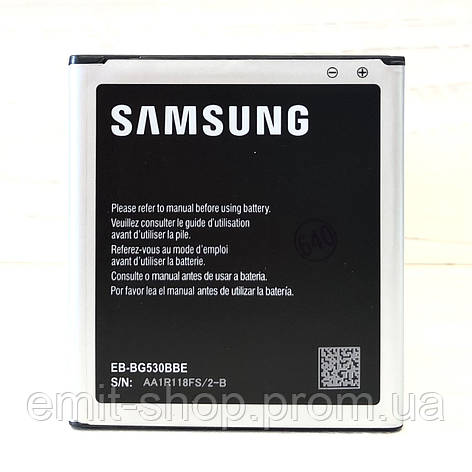 Акумуляторна батарея для Samsung Galaxy J3 2016 (SM-J320) EB-BG530CBE/EB-BG530BBE клас Оригінал, фото 2