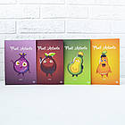 Блокнот В6 з кольоровими аркушами Profi Friut Avocado 128 сторінок 64арк арт. 902859, фото 3