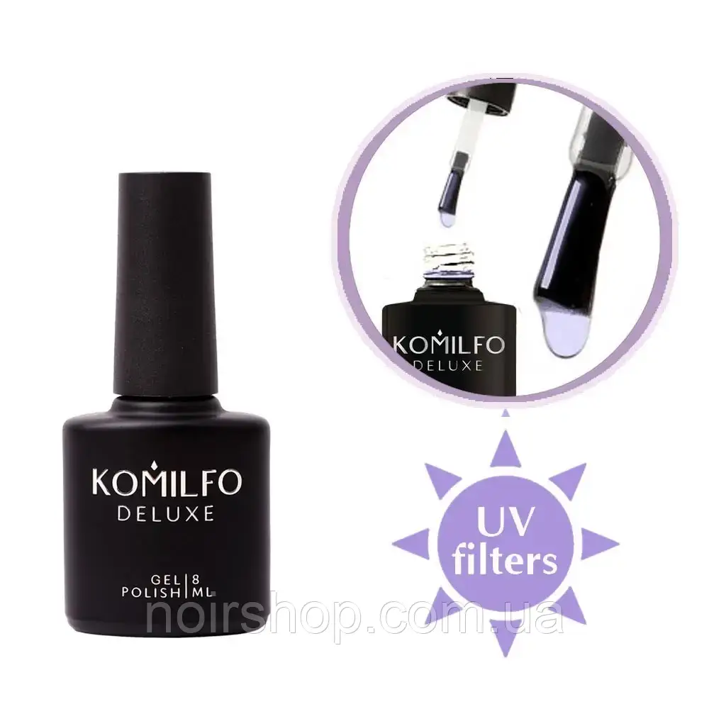 Komilfo No Wipe UV Top – топ для гель-лаку без липкого шару з УФ-фільтрами, 8 мл