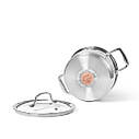 Каструля "Nordia" 20х12см/3.7 л з нержавіючої сталі з індукційним дном зі скляною кришкою Fissman, фото 2