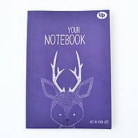 Блокнот А5 с цветными листами Profi Artbook violet 128 страниц арт. 50384